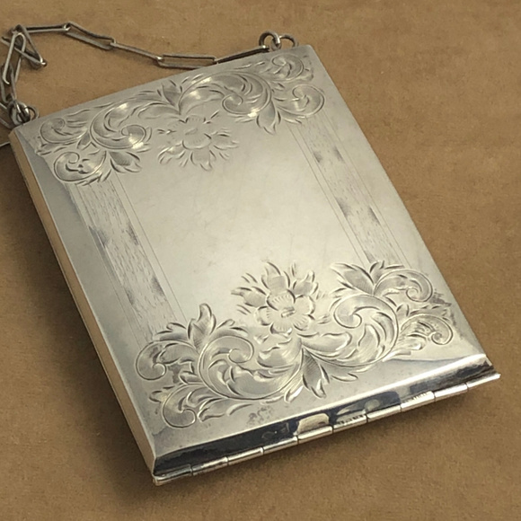 HP Vintage 925 Silver Dance Purse Compact Mirror Price is Firm - Picture 7 of 8